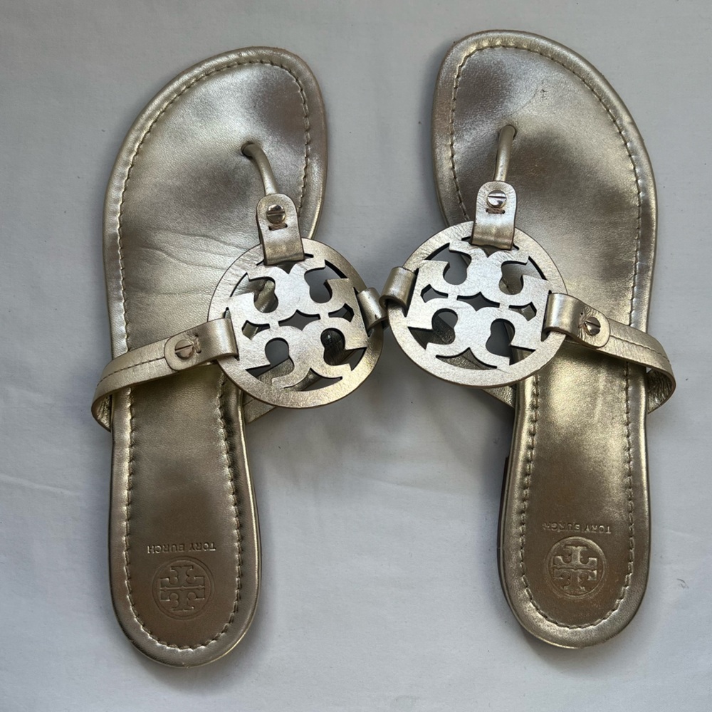 Tory Burch Metallic Sandals